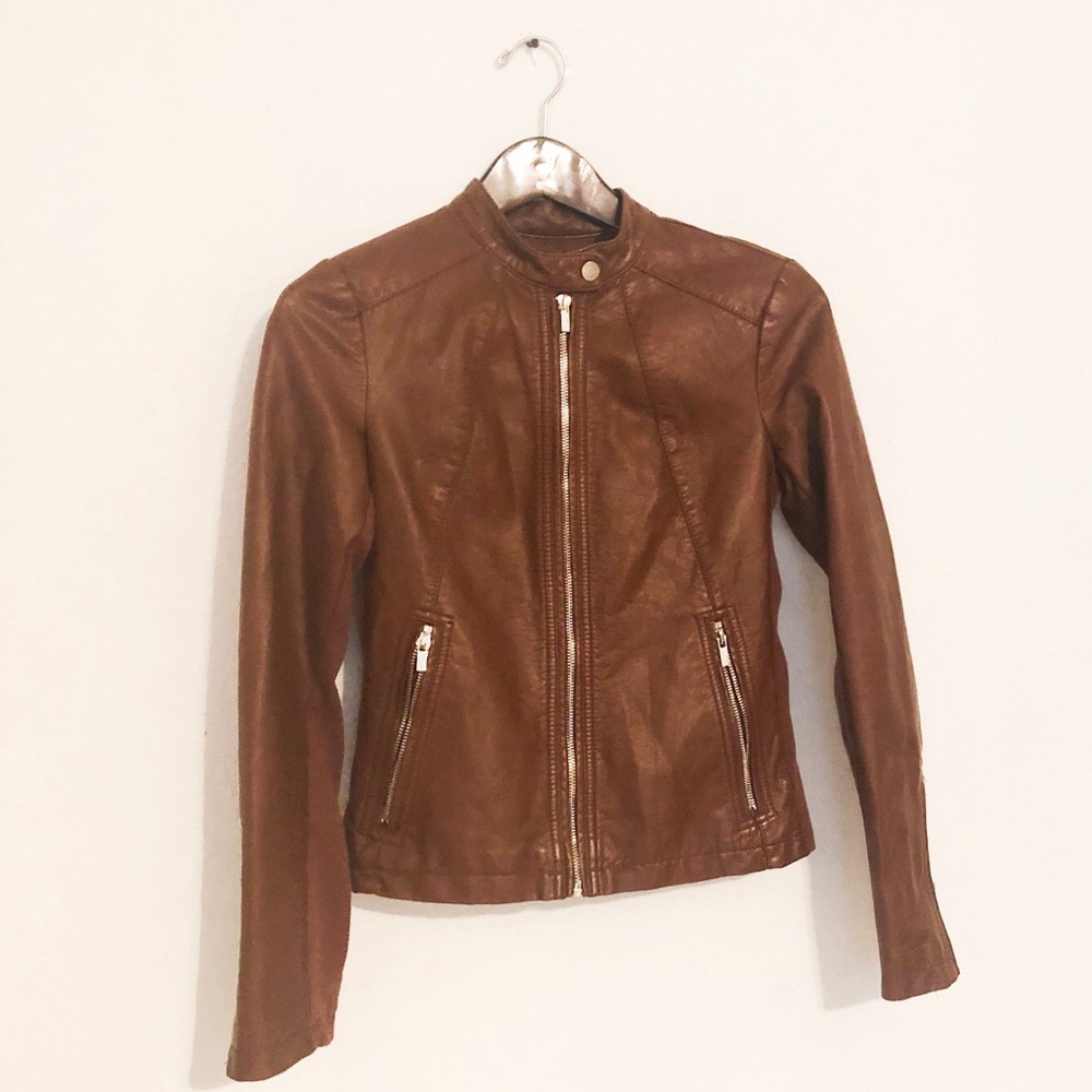 Faux leather jacket